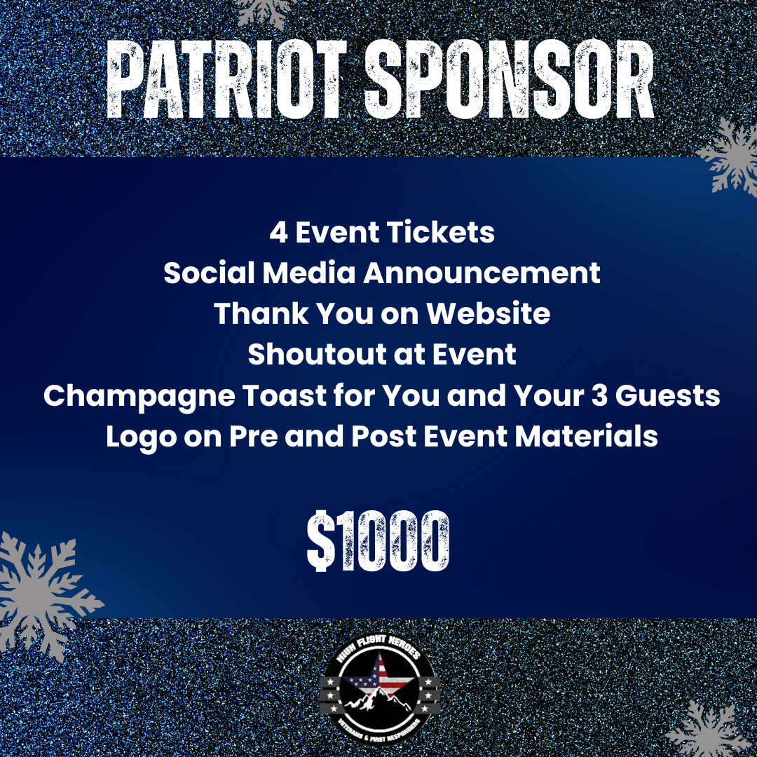 HFH- Fundraising Gala: PATRIOT SPONSOR