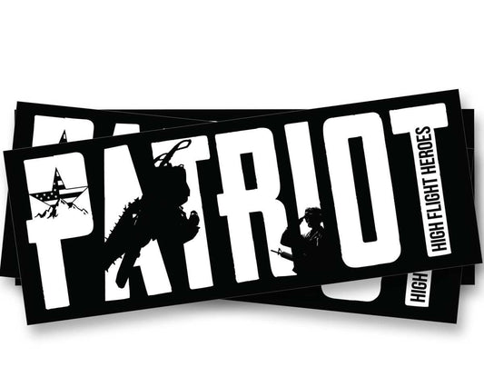 Patriot/HFH Gear Bumper Sticker Black